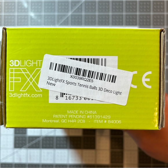 3D Deco Light Tennis Ball Wall Decor LED lights - Picture 3 of 5